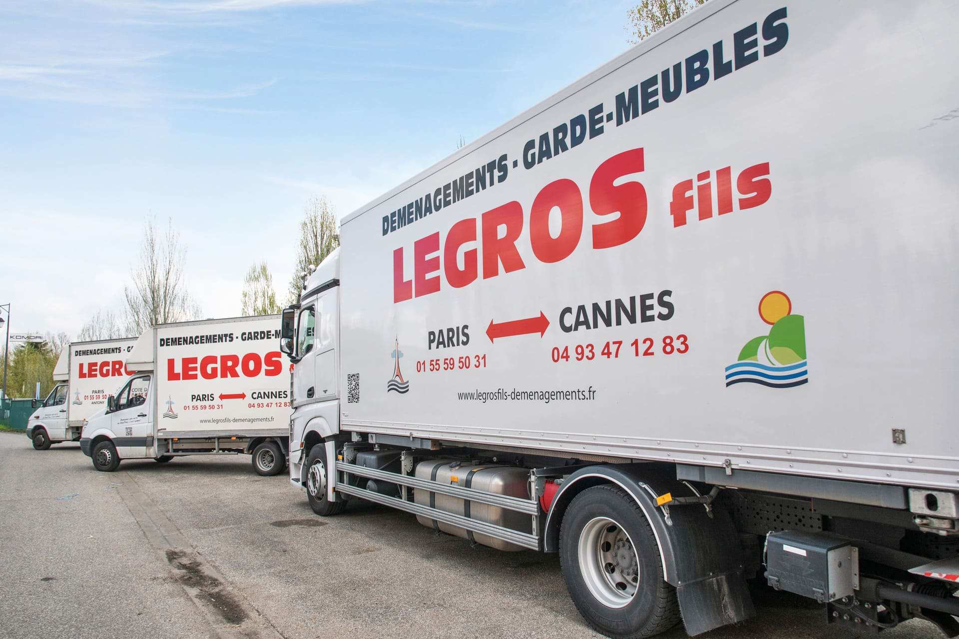 Flotte de camions de déménagement Legros fils